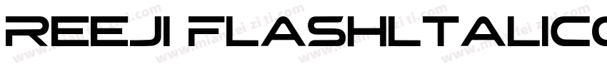 REEJI FlashltalicGB  Flash Black字体转换